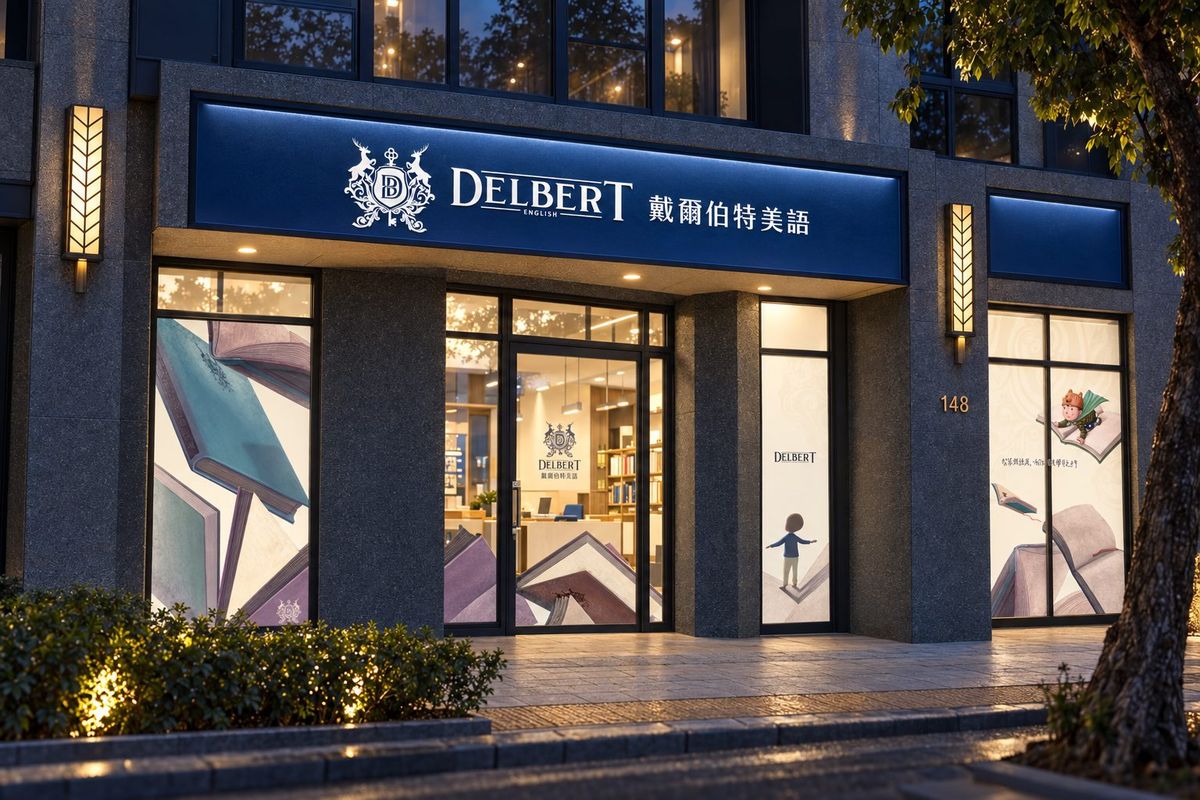 DELBERT 美語：品牌識別・招牌與應用